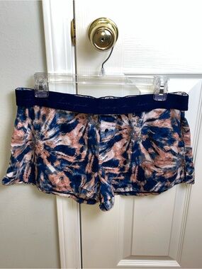 PINK Victoria’s Secret Tie Dye Fold Over Sleep Shorts